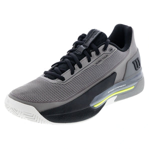 Men's RUSH TOUR 5 Tennis Shoes Titanium and Black,Footwear,Wilson,Titanium/Black,7,Tennis Express,WRS339650U-F26copy