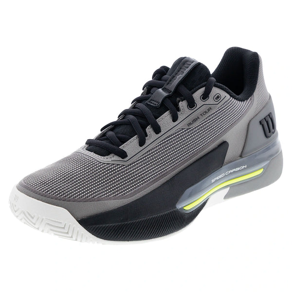 Men's RUSH TOUR 5 Tennis Shoes Titanium and Black,Footwear,Wilson,Titanium/Black,7,Tennis Express,WRS339650U-F26copy