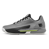 Men's CLAY Court RUSH TOUR 5 Tennis Shoes Titanium and Black,Footwear,Wilson,,,Tennis Express,WRS339660U-F26-1