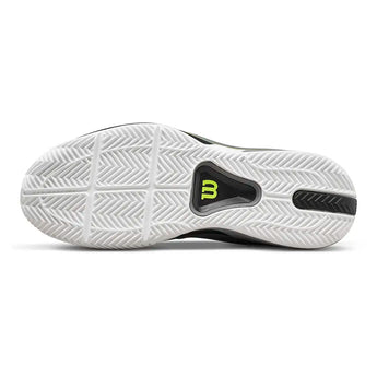 Men's CLAY Court RUSH TOUR 5 Tennis Shoes Titanium and Black,Footwear,Wilson,,,Tennis Express,WRS339660U-F26-5