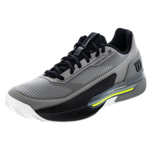 Men's CLAY Court RUSH TOUR 5 Tennis Shoes Titanium and Black,Footwear,Wilson,Titanium/Black,7,Tennis Express,WRS339660U-F26copy