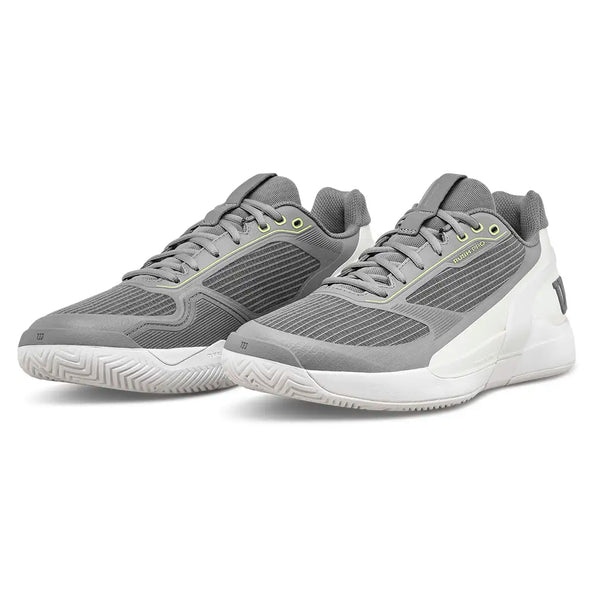Men's RUSH PRO 5 Tennis Shoes Titanium and Snow White,Footwear,Wilson,Titanium/Snow White,7,Tennis Express,WRS339670U-F26-y