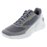 Men's RUSH PRO 5 Tennis Shoes Titanium and Snow White,Footwear,Wilson,Titanium/Snow White,7,Tennis Express,WRS339670U-F26copy
