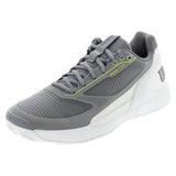 Men's CLAY Court Rush Pro 5 Tennis Shoes Titanium and Snow White,Footwear,Wilson,Titanium/Snow White,7,Tennis Express,WRS339680U-F26copy