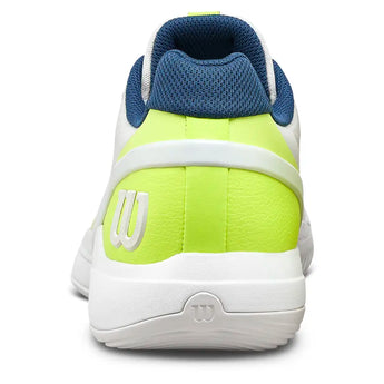 Men's RUSH PRO 5 PADEL Shoes Snow White and Safety Yellow,Footwear,Wilson,,,Tennis Express,WRS339720U-F26-4