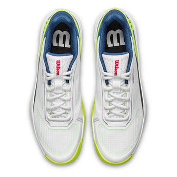 Juniors' RUSH PRO 5 Tennis Shoes Snow White and Ensign Blue,Footwear,Wilson,,,Tennis Express,WRS339740U-F26-3