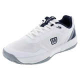 Men's CourtGlide Tennis Shoes White and Navy Blazer, Wilson, White/Navy Blazer, Tennis Express, WRS339770U-WHITE-NAVY-BLAZER-1