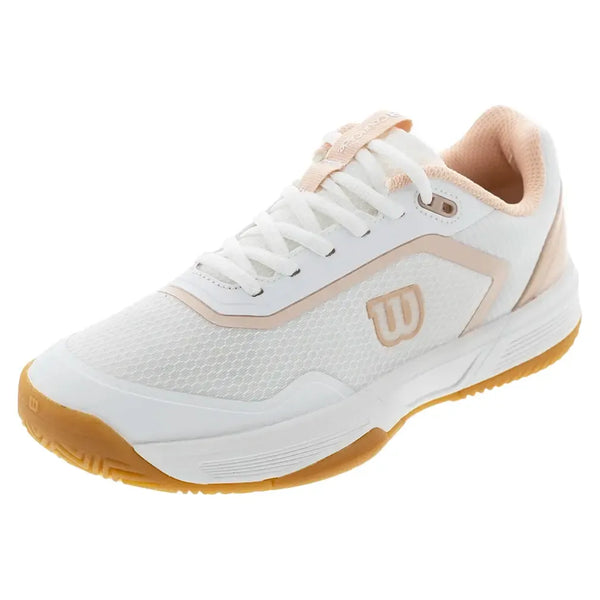 Women's CourtGlide Tennis Shoes White and Cameo-Footwear-Wilson-WRS339810Ucopy-Tennis Express