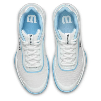 Women's CourtGlide Tennis Shoes White and Airy Blue-Footwear-Wilson-WRS339830U-3-Tennis Express