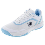 Women's CourtGlide Tennis Shoes White and Airy Blue-Footwear-Wilson-WRS339830Ucopy_23799f2e-09a8-430e-8f90-3b0562c10c19-Tennis Express