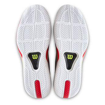 Men's Rush Tour 5 Clay Tennis Shoes White and Black-Footwear-Wilson-WRS339940U-S26-5-Tennis Express