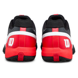 Men's Rush Pro 5 Clay Tennis Shoes Black and Infrared-Footwear-Wilson-WRS339950U-S26-3-Tennis Express
