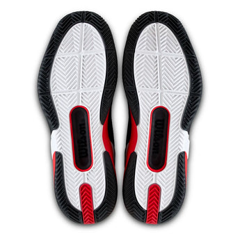 Men's Rush Pro 5 Clay Tennis Shoes Black and Infrared-Footwear-Wilson-WRS339950U-S26-4-Tennis Express