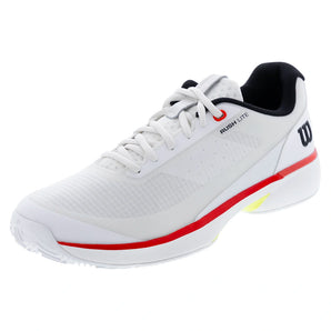 Men's Rush Lite 5 Clay Tennis Shoes White and Black-Footwear-Wilson-WRS339970Ucopy-Tennis Express