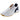 Men's Rush Pro 5 Tennis Shoes White and Navy Blazer