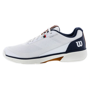 Men's Rush Lite 5 CLC Tennis Shoes White and Navy Blazer,Footwear,Wilson,,,Tennis Express,WRS340000U02copy