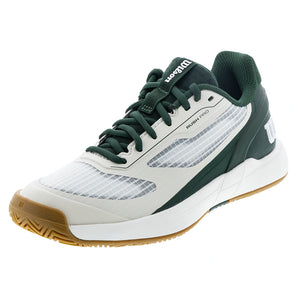 Juniors' RUSH PRO 5 Tennis Shoes White and Sycamore,Footwear,Wilson,White/Sycamore,2Y,Tennis Express,WRS341490U-F26copy