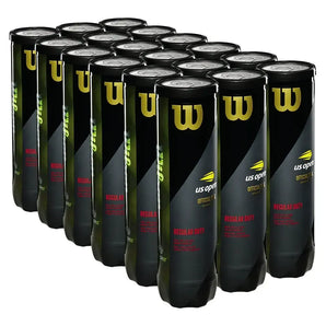 US Open Regular Duty Tennis Ball Case (4 Ball Cans)-Balls-Wilson-WRT119300CS-1-Tennis Express