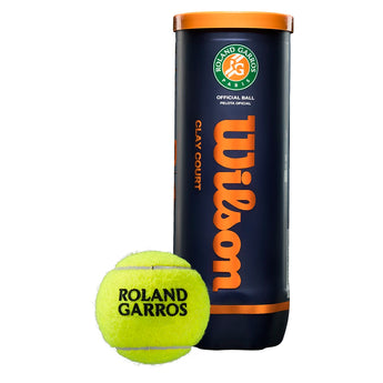Roland Garros Clay Court Tennis Ball Can,Balls,Wilson,,,Tennis Express,WRT129100E_4