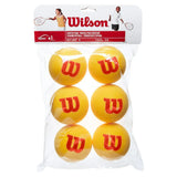 Starter Easy Foam 6 Pack Stage 3 Training Balls-Balls-Wilson-WRZ259300-Tennis Express