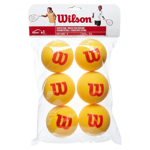 Starter Easy Foam 6 Pack Stage 3 Training Balls-Balls-Wilson-WRZ259300-Tennis Express