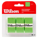 Pro Overgrip Perforated 3 Pack,Accessories,Wilson,Green,,Tennis Express,WRZ4005-g-1