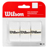 Pro Overgrip Perforated 3 Pack,Accessories,Wilson,White,,Tennis Express,WRZ4005-w-1