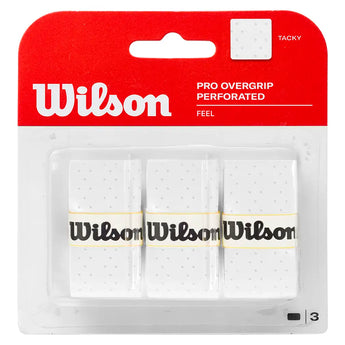 Pro Overgrip Perforated 3 Pack,Accessories,Wilson,White,,Tennis Express,WRZ4005-w-1