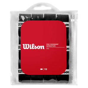Pro Overgrip Sensation 12 Pack,Accessories,Wilson,Black,,Tennis Express,WRZ4011-b-1