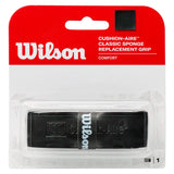 Cushion Aire Classic Sponge Replacement Grip Black,Accessories,Wilson,,,Tennis Express,WRZ4205BK-1