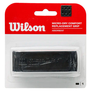 Micro-Dry Comfort Replacement Grip Black,Accessories,Wilson,,,Tennis Express,WRZ4211BK-1