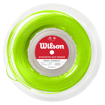 Synthetic Gut Power Tennis String Reel,Strings,Wilson,Lime,16,Tennis Express,WRZ905R-g-16-1