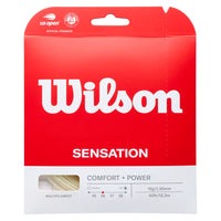 Sensation Tennis String Natural,Strings,Wilson,16,,Tennis Express,WRZ94.SET-16-1