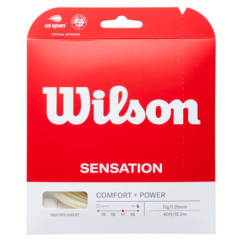 Sensation Tennis String Natural,Strings,Wilson,17,,Tennis Express,WRZ94.SET-17-1