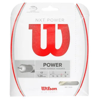 NXT Power Tennis String Natural-Strings-Wilson-WRZ941SET-17-Tennis Express