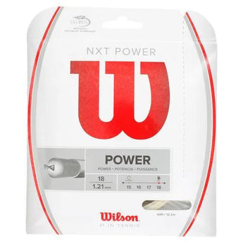 NXT Power Tennis String Natural-Strings-Wilson-WRZ941SET-18-Tennis Express