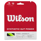 Synthetic Gut Power Tennis String,Strings,Wilson,Green,16,Tennis Express,WRZ945-grn-16-1