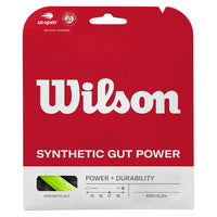 Synthetic Gut Power Tennis String,Strings,Wilson,,,Tennis Express,WRZ945-grn-17-1