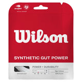 Synthetic Gut Power Tennis String,Strings,Wilson,White,16,Tennis Express,WRZ945-wht-16-1