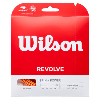 Revolve Tennis String,Strings,Wilson,Orange,16,Tennis Express,WRZ946.SET-o-16-1