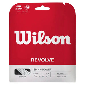 Revolve Tennis String,Strings,Wilson,White,17,Tennis Express,WRZ946.SET-w-17-1
