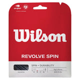 Revolve Spin Tennis String,Strings,Wilson,Black,16,Tennis Express,WRZ95RS.SET-16-b-1