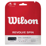 Revolve Spin Tennis String,Strings,Wilson,Black,17,Tennis Express,WRZ95RS.SET-17-b-1