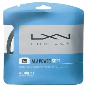 ALU Power Soft 17G Tennis String Silver-Strings-Luxilon-WRZ990101SET-Tennis Express