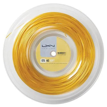 4G Soft 17G Tennis String Reel Gold-Strings-Luxilon-WRZ990143R-Tennis Express
