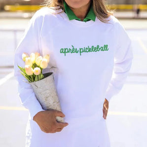 Women's Love All Pickleball Sweatshirt Apres-Apparel-Ame and Lulu-WSW-P-S25-2-Tennis Express
