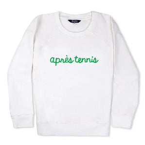 Women's Love All Tennis Sweatshirt-Apparel-Ame and Lulu-WSW-T-S25-Aprest-Tennis Express