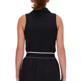 Women's Collared Tournament Tennis Tank Black-Apparel-New Balance-WT41402-BKS24-1-Tennis Express