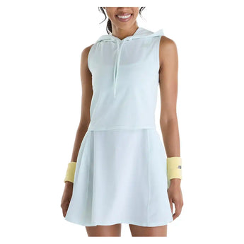 Women's NYC Tournament Sleeveless Tennis Hoodie Mint Water,Apparel,New Balance,,,Tennis Express,WT622299-MNWF26-3