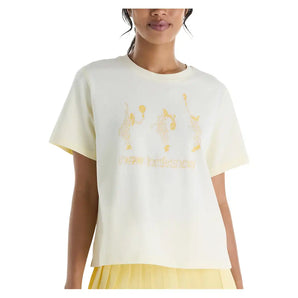 Women's NYC Tournament Practice Graphic Tennis T-Shirt Dawn Glow,Apparel,New Balance,Dawn Glow,XS,Tennis Express,WT6262TT-DGLF26-3